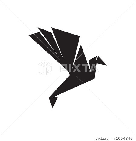 Origami bird logo design template Origami bird logo design template 71064846