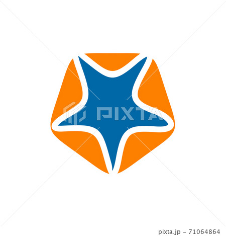 Sea star animal logo design template Sea star animal logo design template 71064864