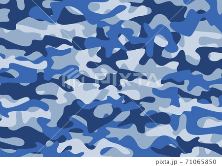 迷彩 模様 パターン テキスタイル 背景 イラスト 青のイラスト素材