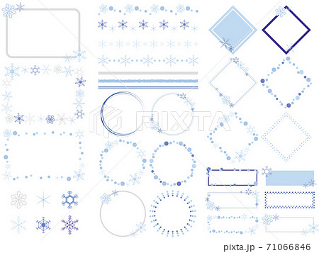 雪イメージフレームセット 71066846