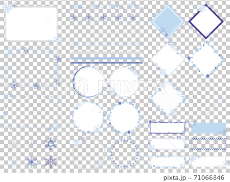 雪イメージフレームセット 71066846