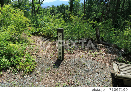 愛宕山の北山散策路標柱 71067190