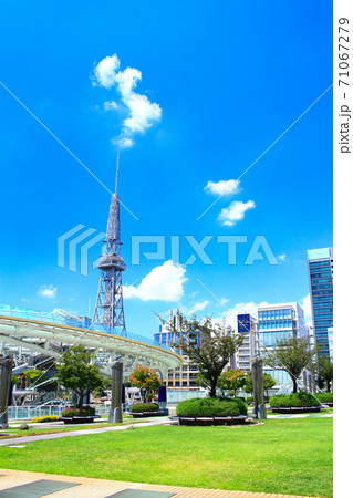 名古屋市、名古屋テレビ塔とオアシス21の風景 71067279