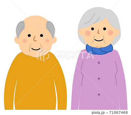 老夫婦 　シニアカップル　高齢者 71067469