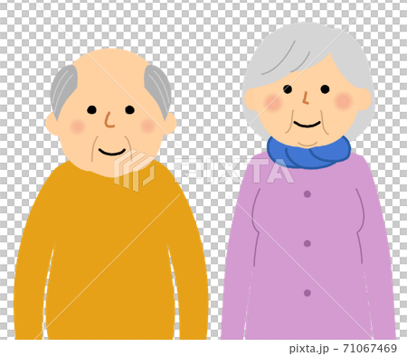 老夫婦 　シニアカップル　高齢者 71067469