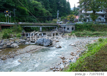 河原の湯と四万川 河原の湯と四万川 71070392