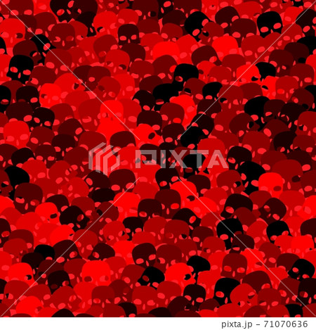 Halloween seamless pattern. Dark sculls for halloween party poster 71070636