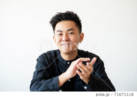 successful career goal achievement satisfied man 71071118