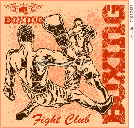 Vintage boxing poster Vintage boxing poster 71077425