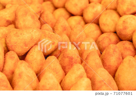 Sicilian arancini (Italian rice balls) Traditional street food in Italy. 71077601