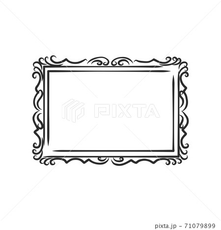 Elegant Ornate frames, picture frame, vector sketch illustration Elegant Ornate frames, picture frame, vector sketch illustration 71079899