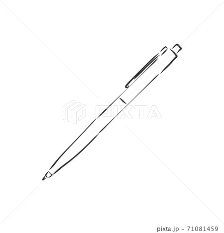 Doodle sketch of Pencil concept on white 71081459