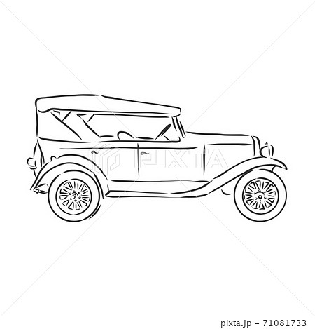 retro car vector logo design template. transport 71081733