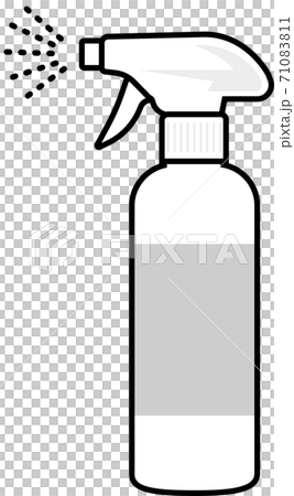 Sprayed mist and white spray bottle Sprayed mist and white spray bottle 71083811