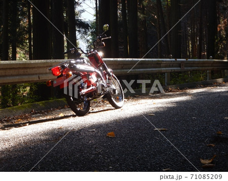 父鬼街道（国道480号）旧道をハンターカブで走る 71085209