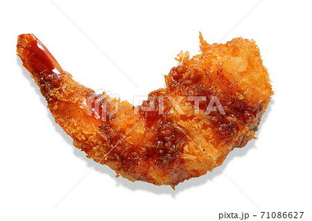 ソースがかかったエビフライ ソースがかかったエビフライ 71086627