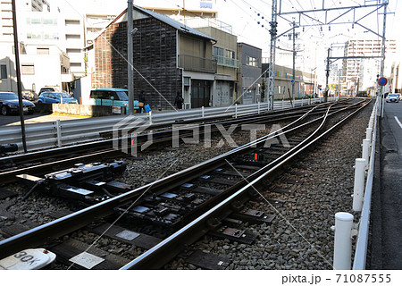 鉄道のポイントと電気転轍機 71087555