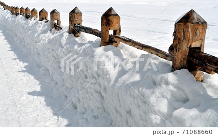 Wood in the snow 71088660