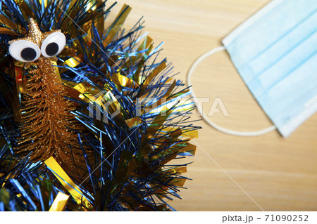 image of fir tree tinsel image of fir tree tinsel 71090252