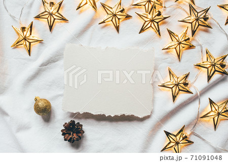 Greeting card for Christmas or New Year. 71091048
