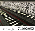 チェンバロの鍵盤 71092952