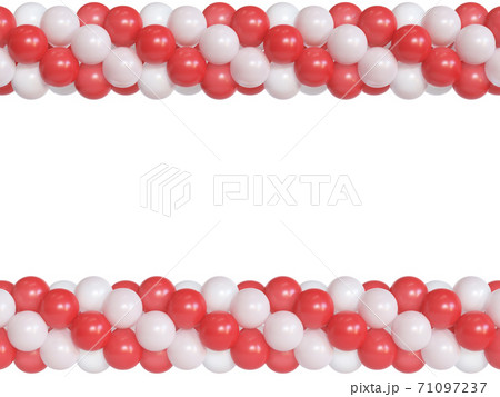 Balloons frame, celebration template, 3d rendering 71097237