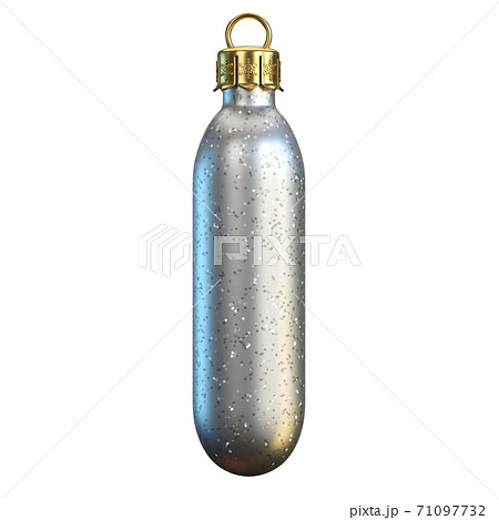 Christmas tree decoration font, 3d rendering, letter I 71097732