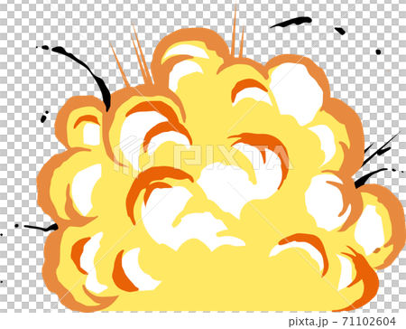 Anime Style Explosion Effect Stock Illustration