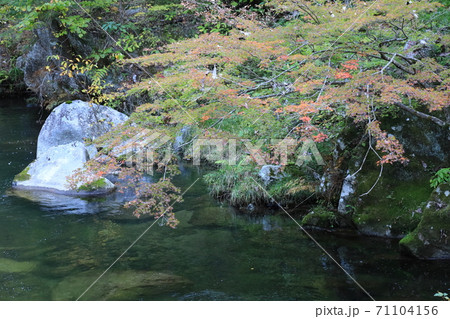 《山梨県》昇仙峡　川と紅葉 71104156