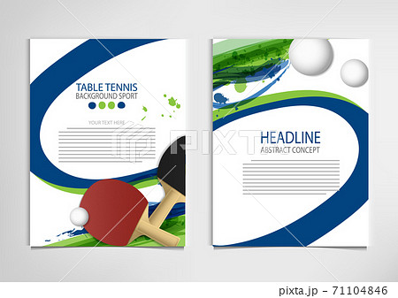Ping Pong or table Tennis tournament. poster or banner vector template design EPS10. 71104846