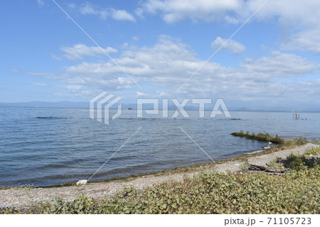 彦根市から望む琵琶湖の風景 71105723