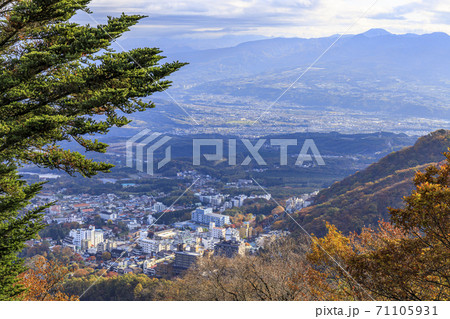 伊香保温泉　高根展望台　紅葉 71105931