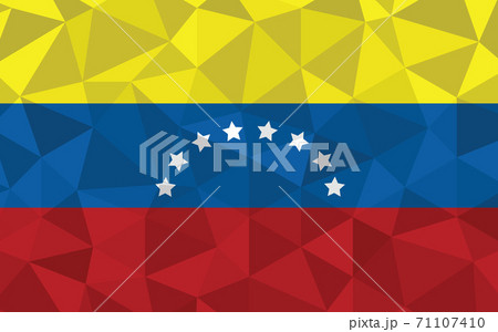 Low poly Venezuela flag vector illustration. Triangular Venezuelan flag graphic. Venezuela country flag is a symbol of independence. Low poly Venezuela flag vector illustration. Triangular Venezuelan flag graphic. Venezuela country flag is a symbol of independence. 71107410