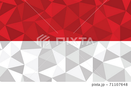 Low poly Indonesia flag vector illustration. Triangular Indonesian flag graphic. Indonesia country flag is a symbol of independence. Low poly Indonesia flag vector illustration. Triangular Indonesian flag graphic. Indonesia country flag is a symbol of independence. 71107648