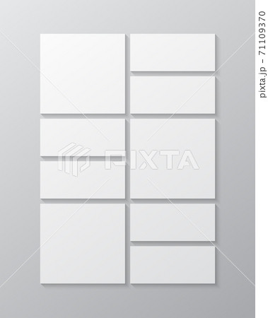 Vector template collage nine frames, images photo 71109370