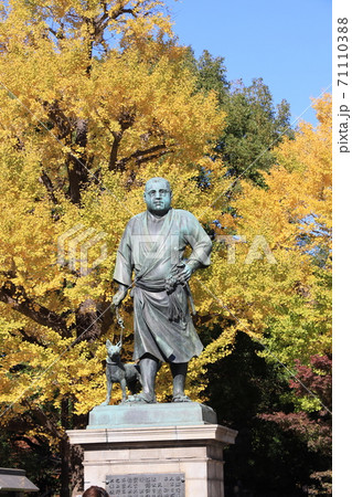 東京都台東区上野公園に建つ西郷隆盛の銅像 71110388