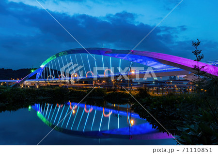 Night view of the Yangguang Bridge at Xindian District 71110851
