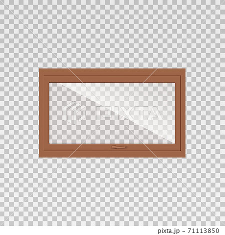 Template of window horizontal wood frame realistic vector illustration isolated. Template of window horizontal wood frame realistic vector illustration isolated. 71113850