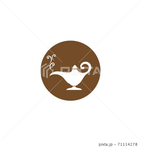 Magic lamp logo vector illustration 71114278