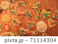 クリスマスのクッキー 71114304