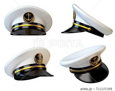 Navy Cap Ship Officer Admiral Sailor Naval のイラスト素材