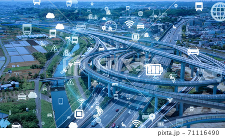 交通とテクノロジー　ITS　MaaS 71116490
