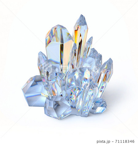 Glass Crystal 3d Rendering Stock Illustration