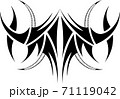 トライバル　タトゥー　ステッカー 71119042