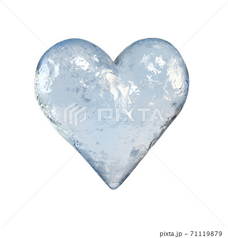 Heart Shaped Piece Of Ice Frozen Heart 3d のイラスト素材