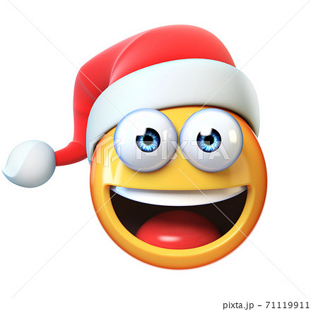 Christmas Emoji isolated on white background,... - Stock Illustration  [71119911] - PIXTA
