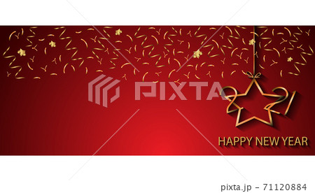 2021 Happy New Year background for your seasonal invitations, festive posters, greetings cards or cover. 71120884