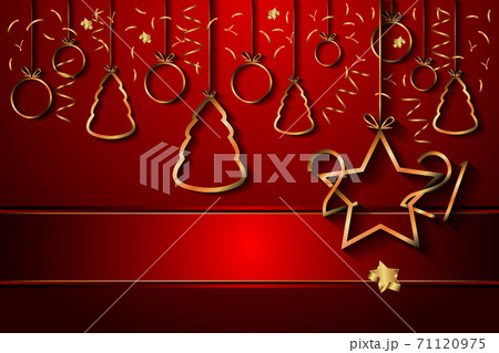 2021. Merry Christmas and New Year wallpaper for your seasonal invitations, festival posters, greeting cards. 71120975