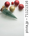 Christmas background of new year decorations 2021 on a light background. 71121316