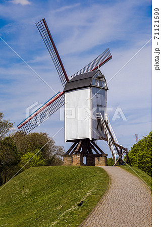 Windmill in Brugge - Belgium 71121699